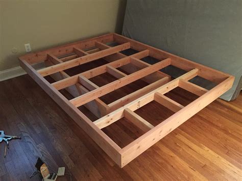 Floating Bed Frame With Tools And Detailed Steps Diy