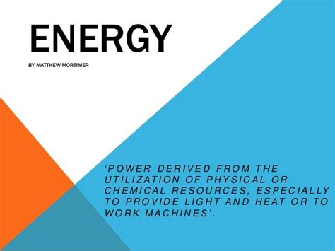 Energy Introduction