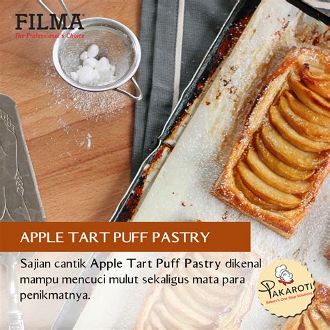 L'attuale menu del aroma bakery. Apple Tart Puff Pastry ialah hidangan penutup hasil ...