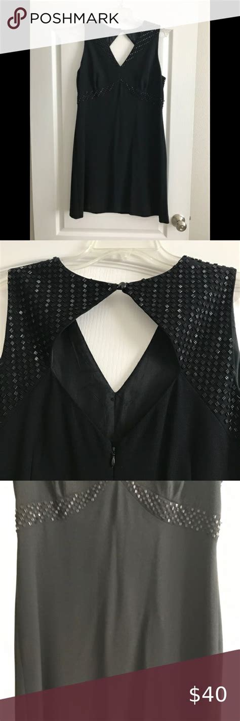 Liz Claiborne Womens Size 14p Blk Cocktail Dress Liz Claiborne Dresses Sheer Lace Dress