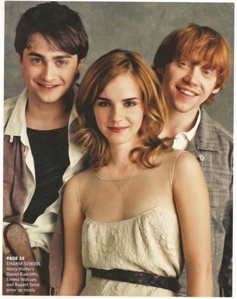 Daniel Radcliffeemma Watson And Rupert Grint Harry Potter