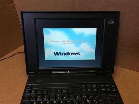 Rare Vintage Ibm Thinkpad 365x Pentium Laptop Windows 95 Installed Fdd