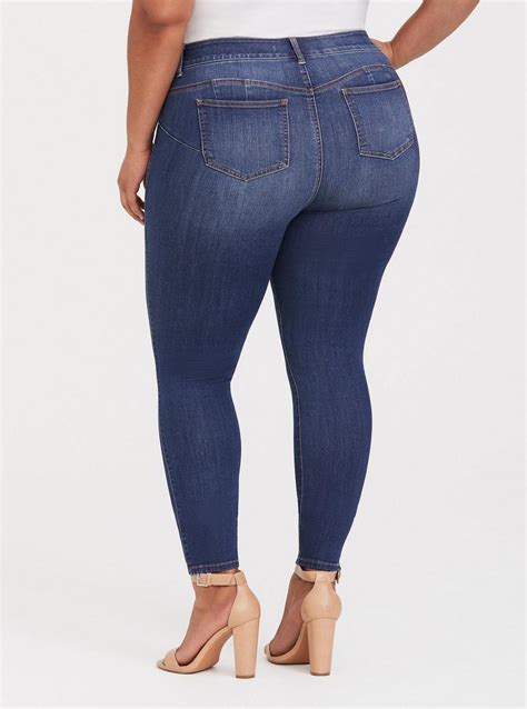 Plus Size Bombshell Skinny Jean Premium Stretch Medium Wash Torrid