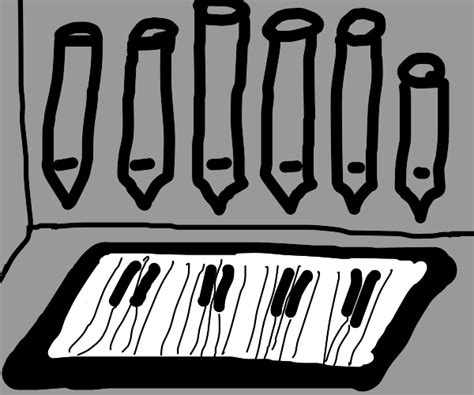 Cartoon Pipe Organ Drawception