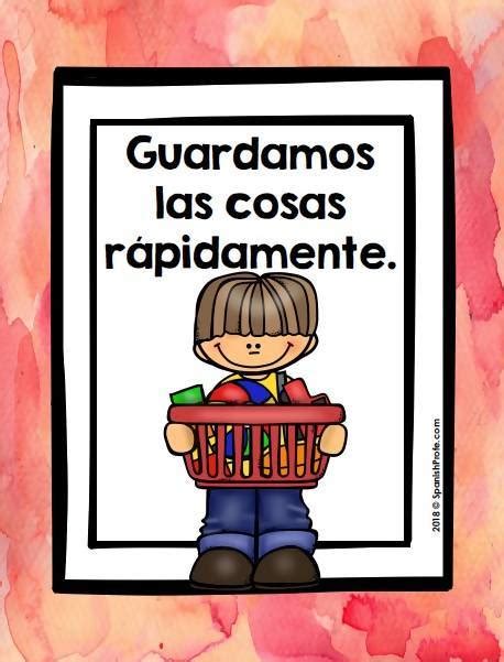 Classroom Rules In Spanish Posters And Cards Reglas Del Salon Red Ro