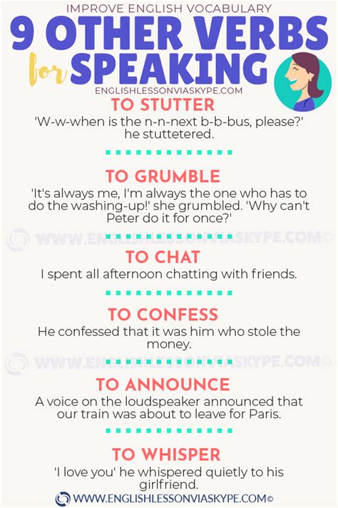 9 Alternative Verbs For Speaking English Lesson Via Skype