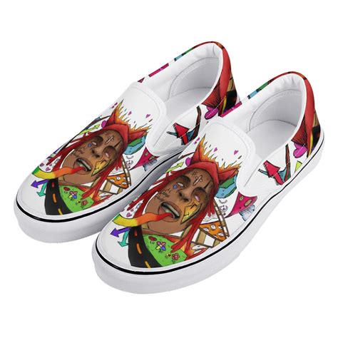 Shop Trippie Redd Custom Slip On Shoes Noxfan
