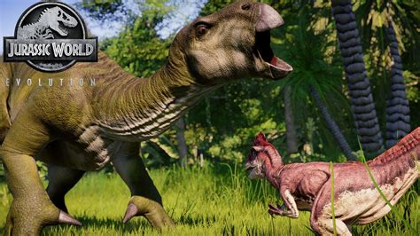 Deinonychus Hunts Iguanodon Life In The Cretaceous Jurassic World Evolution 🦖 4k 🦖 Youtube