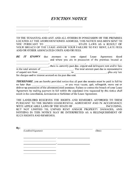 Free California Eviction Notice Forms Process Laws Word Pdf Eforms