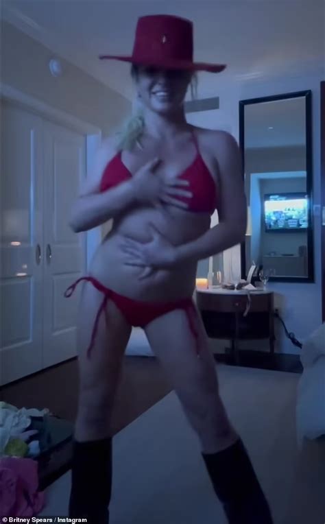 Britney Spears Dances In A Pink Crop Top And Skimpy Bikini In New Video