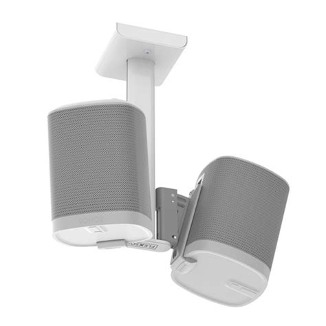 Flexson Ceiling Mount For Sonos Play1 White Double At Gear4music
