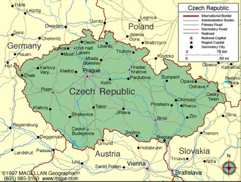 Imprima este mapa de la república checa examen de mapa de estados y capitales de los ee. República Checa Mapa del País | Mapa de la Geografía ...