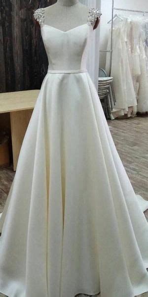 Sheergirl offers wedding dress collection with hand made and customized boho wedding dresses, rustic wedding dresses for country wedding. Simple A-line White Satin Long Wedding Dress,Wedding ...