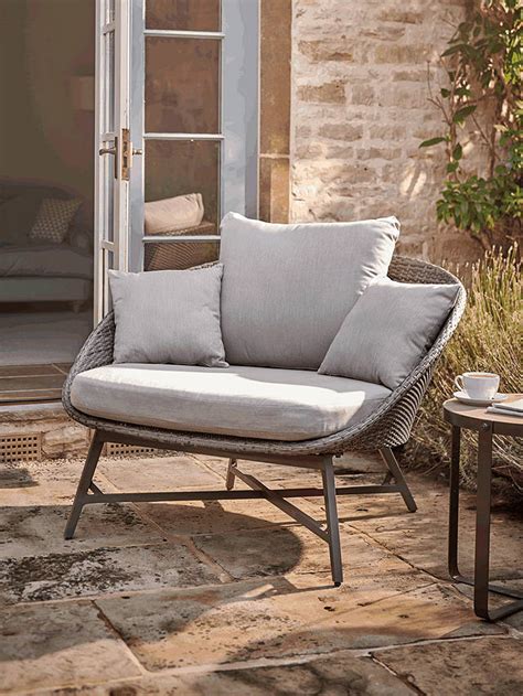 Kettler Lamode Comfort Garden Lounging Chair With Cushions Grey