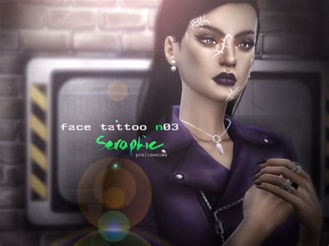 Seraphic Tribal Face Tattoo N03 By Pralinesims At Tsr Sims 4 Updates