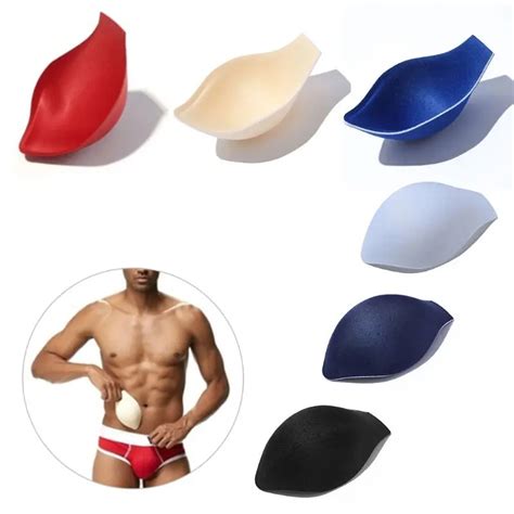 Men Enlarger Sexy Swimwear Penis Pouch Pad Swim Trunk Briefs Safety