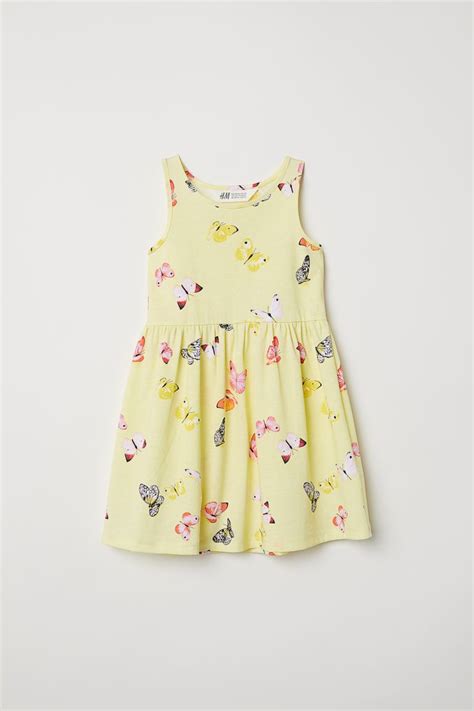 Sleeveless Jersey Dress Yellowbutterflies Kids Handm Us