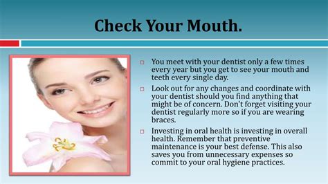 Ppt Tips To Keeping Your Mouth And Teeth Healthy For Life Powerpoint