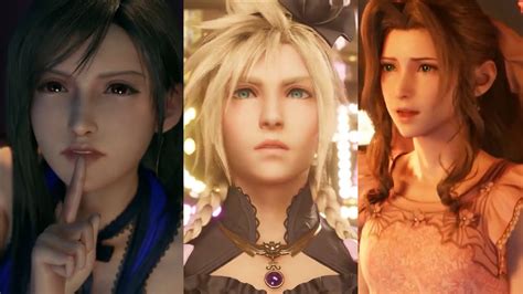 Final Fantasy 7 Remake All 9 Dresses Tifa Cloud And Aerith Youtube
