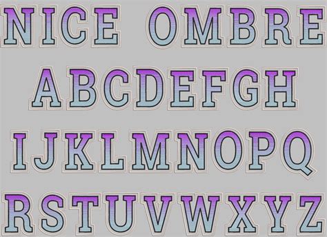 Rainbow Iridescent 2 Color Monogram Varsity Sport Block Font Alphabet