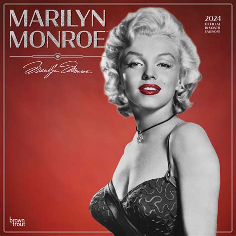 Marilyn Monroe Official 2024 12x24 Hanging Wall Calendar