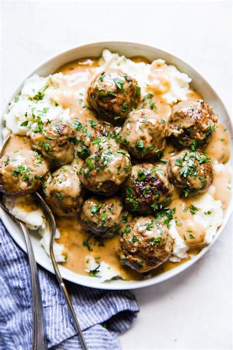 Swedish Meatballs With Cream Gravy Recipe The Feedfeed Recipe