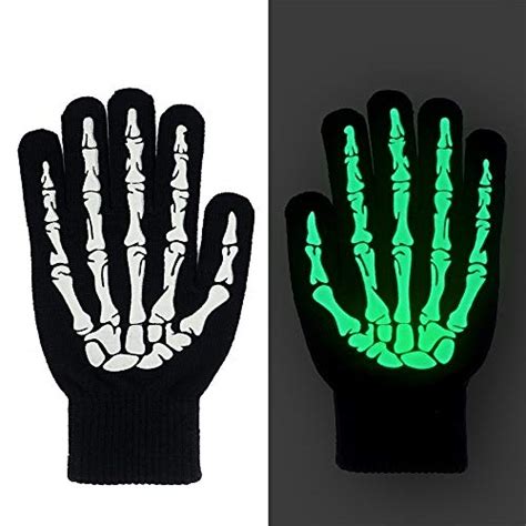 Kayco Outlet Skeleton Gloves 3d Glow In The Dark Halloween Costume