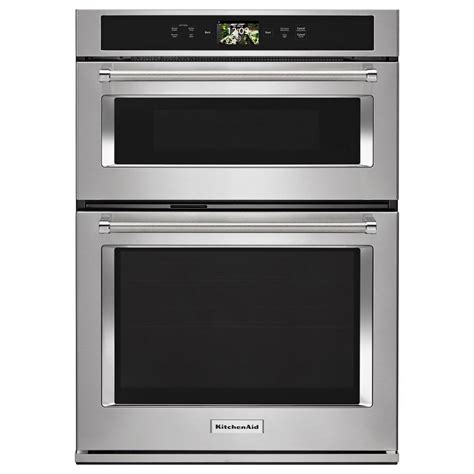 Kitchenaid 30 In Electric Convection Wall Oven With Built In Microwave
