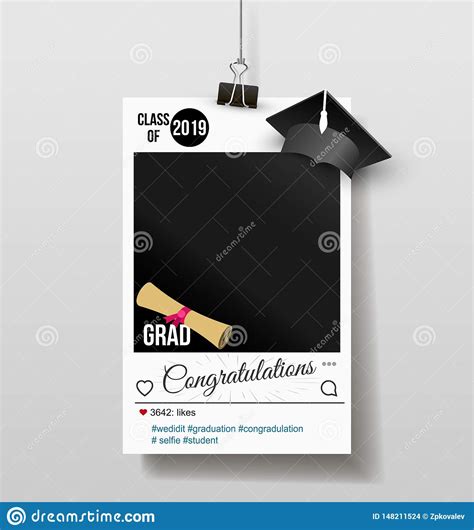 Frame With Cap For Grads Graduation Party Photo Booth Props Concept