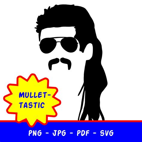 Digital Download Decal Mullet Tastic Mullet Svg  Png Cricut Digital