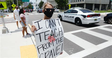 Photos Of Teachers Protesting Schools Reopening Document Their Fears