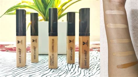 WET N WILD PHOTO FOCUS CONCEALER ALL SHADES REVIEW SWATCHES YouTube