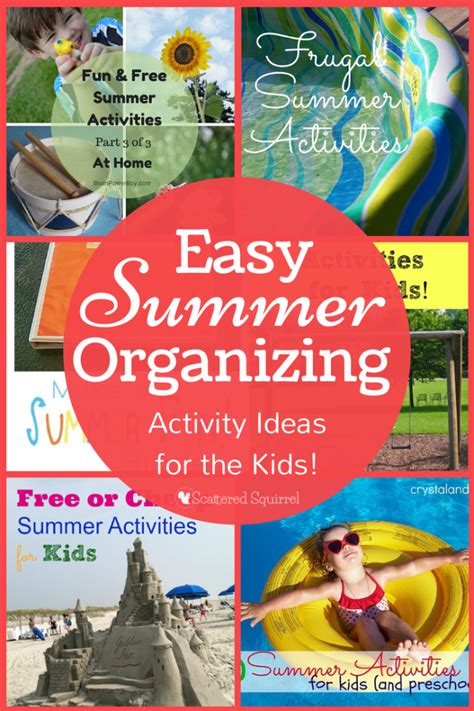 Easy Summer Organizing Kids Activites My Go To Places To Find Ideas