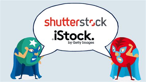 Istock Vs Shutterstock Stock Photo Titans Battle