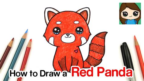 How To Draw A Red Panda Youtube