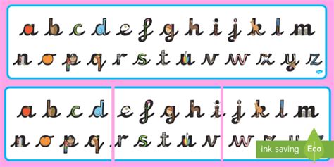 Download pre cursive letters for free. * NEW * Continuous Cursive Alphabet Letter Shapes Display ...