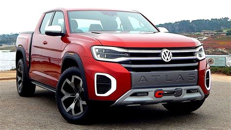 New Volkswagen Atlas Tanoak In Details Premium Pickup Truck Concept
