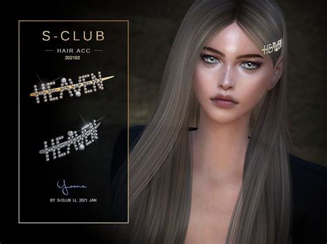 Sims 4 — S Club Ll Ts4 Hair Acc 202102 By S Club — The Pearl Hairpin
