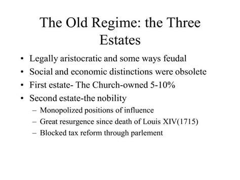 Ppt The Old Regime The Three Estates Powerpoint Presentation Free