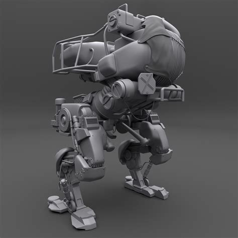 Artstation Hawken Spree Mech Highpoly