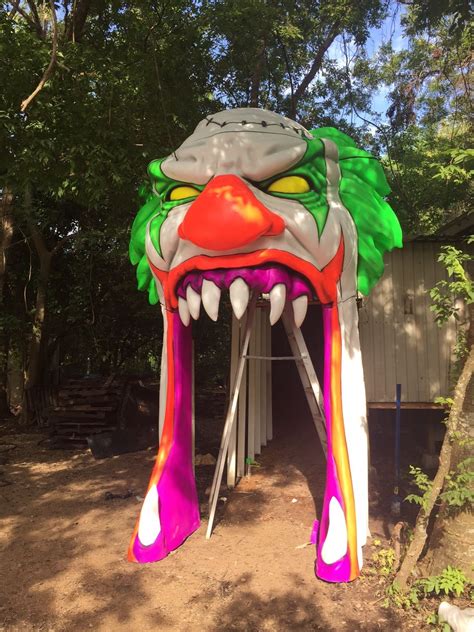 Clown Facade Entrance For Redrum Haunt Made By Legacy 3d Fx