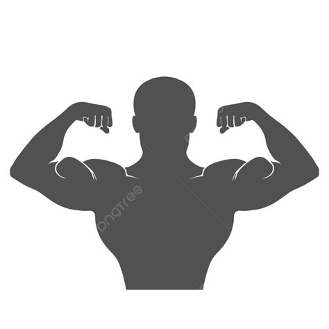 Front Double Biceps Pose Bicep Vector Sport Vector Bicep Vector