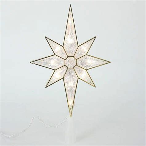 Northlight Lighted Faceted Bethlehem Star Christmas Tree Topper With