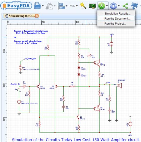 Online Circuit Schematic Drawing Circuit Diagram