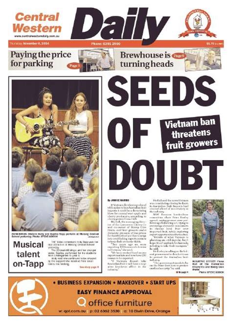 fairfax front pages thursday november 6 the standard warrnambool vic