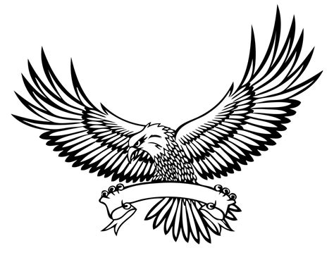 Bald Eagle Banner Sign Flying Hawk American Bird Mascot Etsy Eagle