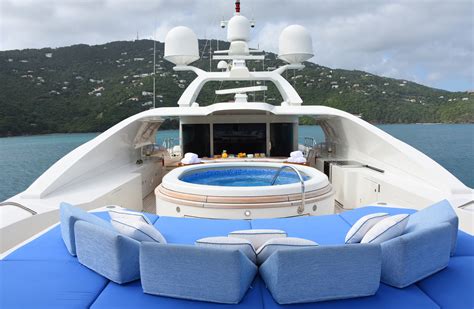 Superyacht Lady Michelle Sundeck And Jacuzzi — Yacht Charter And Superyacht News