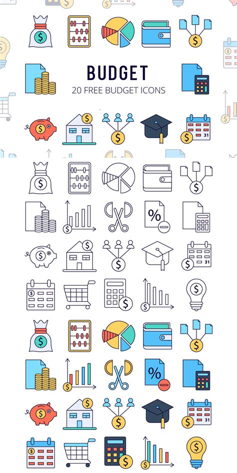 Free Budget Vector Icon Set