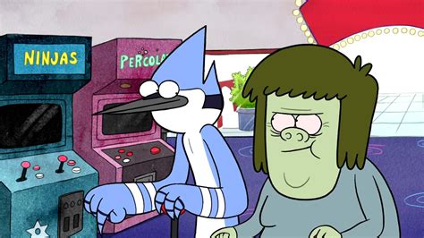 Regular Show Mordecai And Rigby Have Fun With Muscle Man Youtube