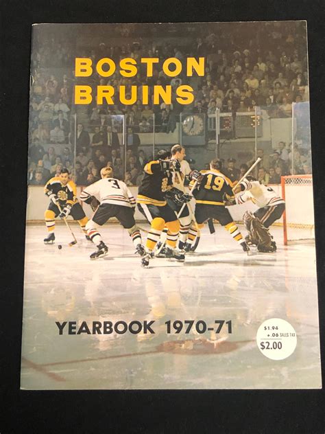 Lot 1970 71 Boston Bruins Hockey Yearbook Stanley Cup Champions